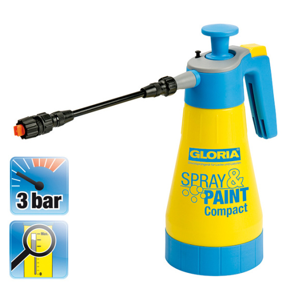 Обприскувач GLORIA Spray&Paint Compact 1,25 л