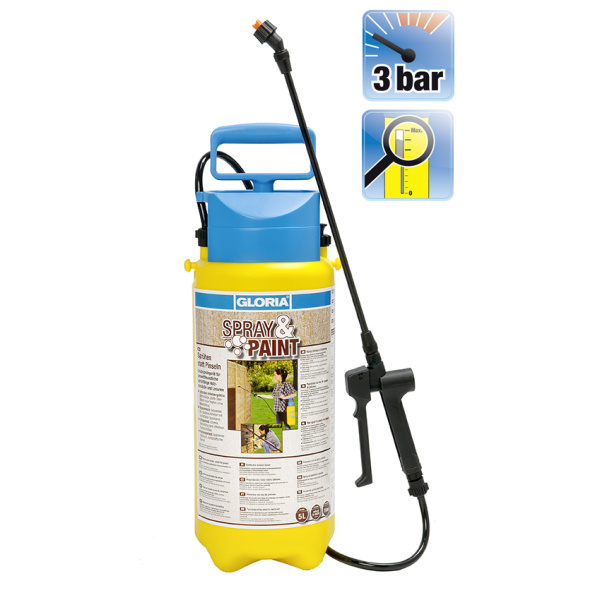 Обприскувач GLORIA Spray&Paint, 5 л