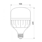 LED лампа TITANUM A138 50W E27 6500К - Зображення 3