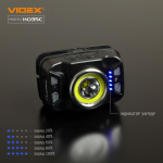 Налобний світлодіодний фонарик VIDEX VLF-H035C 410Lm 5000K - Зображення 8
