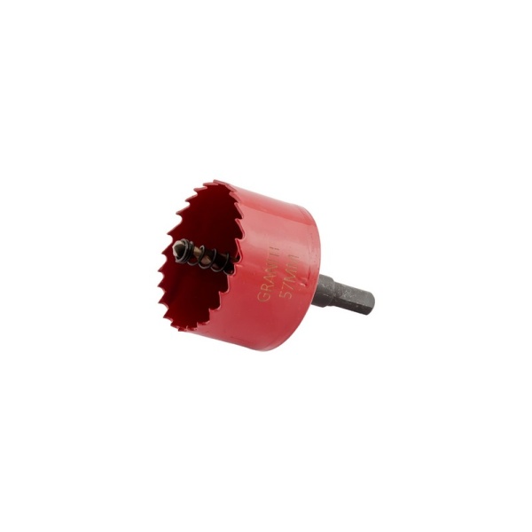 Свердло корончате GRANITE біметалічне HSS M42 57 мм 6-09-057