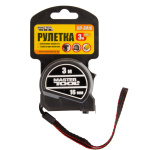 Рулетка MASTERTOOL 3 м 16 мм з 2 фіксаторами полотна нейлонове покриття 60-3016 - Зображення 2
