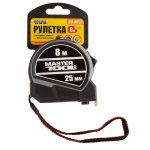 Рулетка MASTERTOOL 8 м 25 мм з 2 фіксаторами полотна нейлонове покриття 60-8025 - Зображення 2