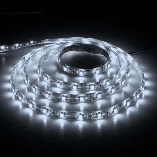 Світлодіодна стрічка Feron LS604/ SANAN LED-RL 60SMD/m 4.8W/m 12V 5m*8*0.22mm білий IP65 (4944)
