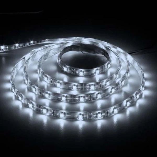 Світлодіодна стрічка Feron LS604/ SANAN LED-RL 60SMD/m 4.8W/m 12V 5m*8*0.22mm білий IP65 (4944)