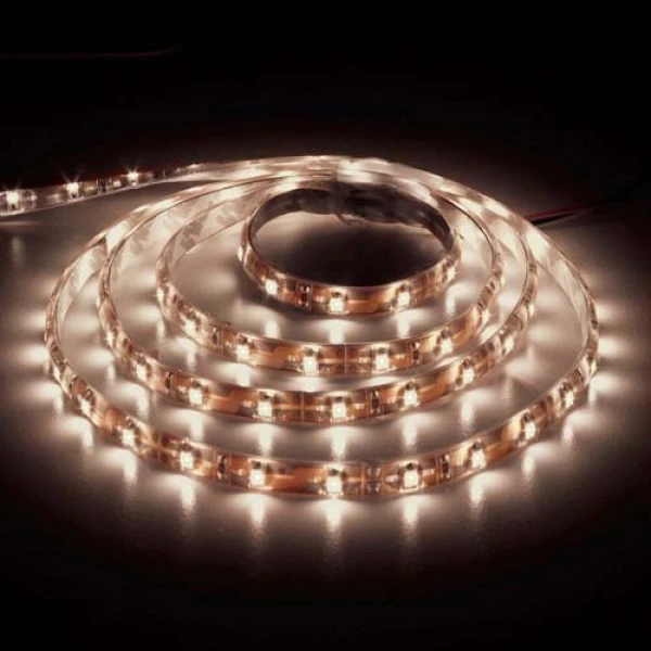 Світлодіодна стрічка Feron LS604/ SANAN LED-RL 60SMD/m 4.8W/m 12V 5m*8*0.22mm білий теплий IP65 (4945)