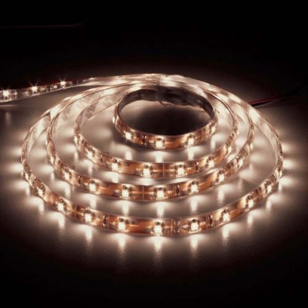 Світлодіодна стрічка LS607/LED-RL 60SMD(5050)/m 14,4W/m 12V 5m*10*0.22mm білий білий на біломуIP65