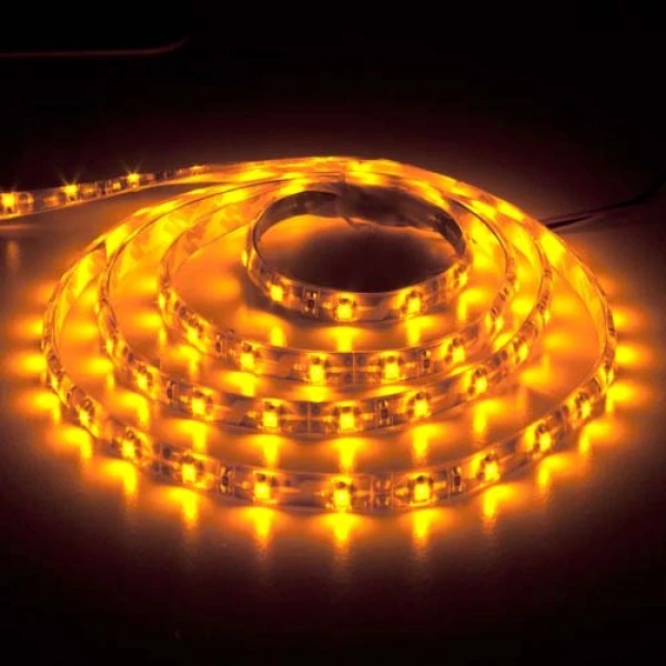 Світлодіодна стрічка Feron LS604/ SANAN LED-RL 60SMD/m 4.8W/m 12V 5m*8*0.22mm жовтий IP65 (4962)