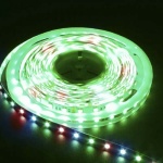 Світлодіодна стрічка Feron LS607/ SANAN LED-RL 60SMD(5050)/m 14,4W/m 12V 5m*10*0.22mm RGB на біломуIP65 (5225)