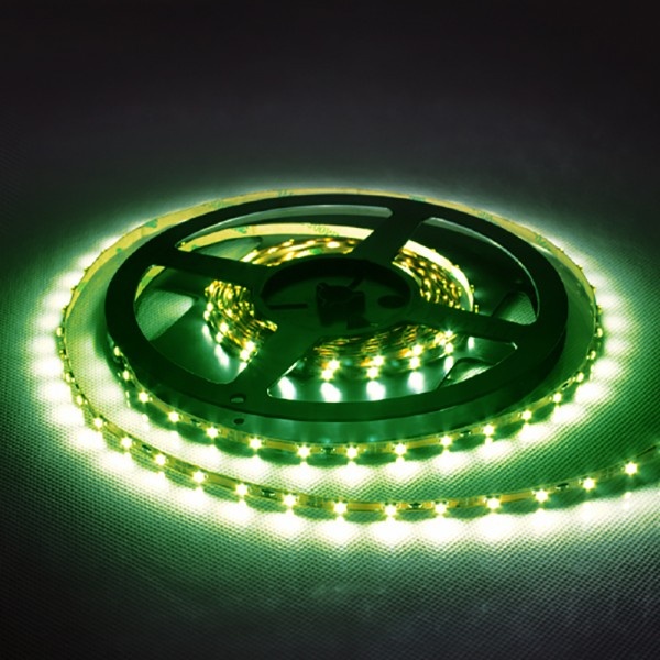 Світлодіодна стрічка Feron LS603/LED-RL 60SMD(3528)/m 4.8W/m 12V 5m*8*0.22mm зелений на білому (блістер)