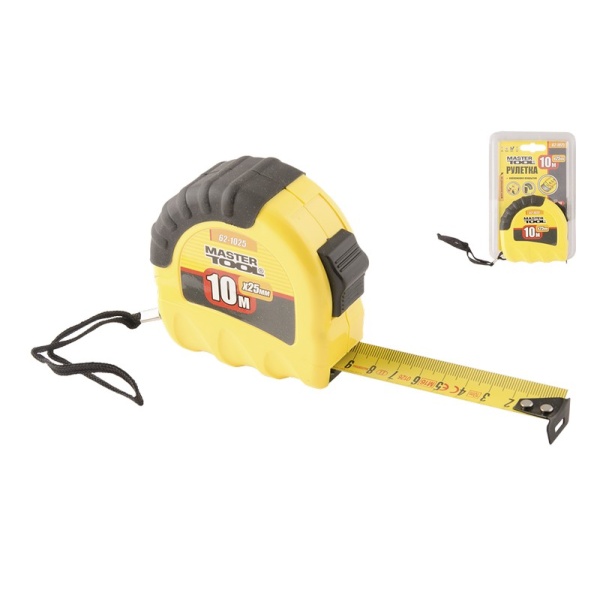 Рулетка MASTERTOOL "Shiftlock" 10 м 25 мм нейлонове покриття 62-1025