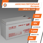 Акумулятор гелевий LPM-GL 12V - 7.2 Ah - Зображення 2