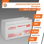 Акумулятор гелевий LPM-GL 12V - 7.5 Ah - Зображення 2