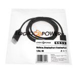 Кабель DisplayPort LogicPower 4К 1.8 м - Зображення 4
