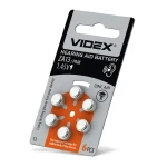 Батарейка повітряно-цинкова Videx ZA13 (PR48) BLISTER6 (60/600/3000) (ZA13 (PR48) B6)