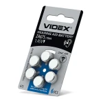 Батарейка повітряно-цинкова Videx ZA675 (PR44) BLISTER6 (60/600/3000) (ZA675 (PR44) B6)