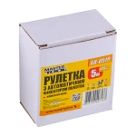 Рулетка MASTERTOOL 5 м 19 мм з автоматичним фіксатором полотна 68-0519 - Зображення 2