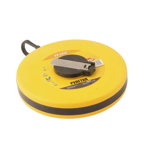 Рулетка MASTERTOOL 20 м 13 мм полотно зі скловолокна 69-2013