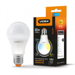 LED лампа з регулюванням кольору VIDEX A60eC3 10W E27 220V (VL-A60eC3-1027)