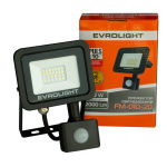 Прожектор світлодіодний з датчиком руху EVROLIGHT FM-01D-20 20W 6400К - Зображення 3