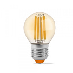 LED лампа VIDEX Filament G45FA 6W E27 2200K бронза - Зображення 2