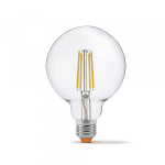 LED лампа VIDEX Filament G95FD 7W E27 4100K 220V диммерна (VL-G95FD-07274) - Зображення 2