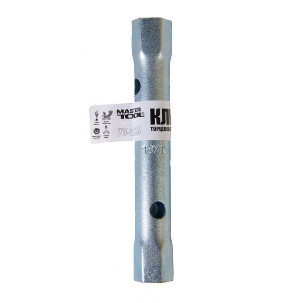 Ключ торцевий трубчастий MASTERTOOL 18х19 мм 73-1819