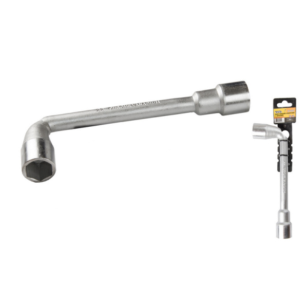 Ключ торцевий з відверненням L-подібний MASTERTOOL 22 мм CRV 73-4022