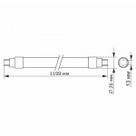 LED FITO лампа VIDEX T8F 18W 1.2M - Зображення 5