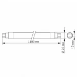 LED FITO лампа VIDEX T8F 18W 1.2M - Зображення 5