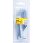 Ключ шестигранний MASTERTOOL CrV 2.5 мм 20-59 мм 10 шт 75-0002 - Зображення 2