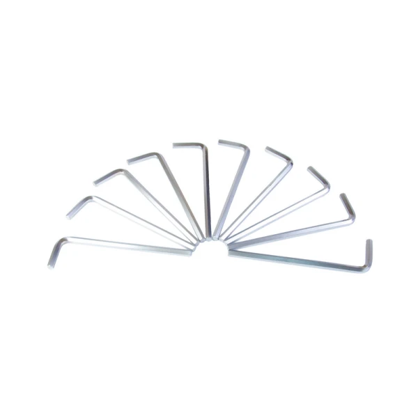 Ключ шестигранний MASTERTOOL CrV 7.0 мм 36-142 мм 10 шт 75-0007