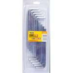 Ключ шестигранний MASTERTOOL CrV 8.0 мм 36-149 мм 10 шт 75-0008 - Зображення 2