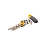 Ключі шестигранні з тримачем MASTERTOOL набір 9 шт CrV довжини (1.5-10 мм 74-172 мм)