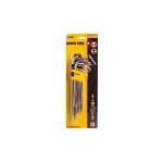 Ключі TORX MASTERTOOL набір 9 шт CrV довгі (Т10-Т50 90-227 мм) 75-0961 - Зображення 2