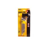 Ключі TORX з тримачем MASTERTOOL набір 9 шт CrV довгі (Т10-Т50 90-227 мм) 75-0962 - Зображення 2