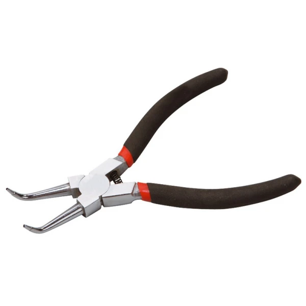 Щипці MASTERTOOL 175 мм внутрішні вигнуті C45 HRC 38~48 75-1309