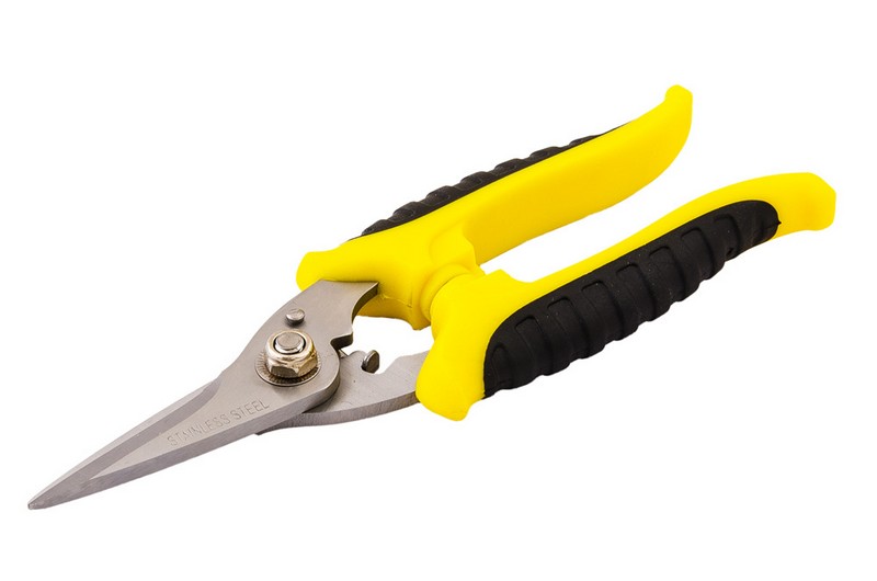 75-2230.jpg Ножиці універсальні для електрика MASTERTOOL 180 мм нержавіючі 75-2230 - Зображення 1