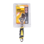 Ключ розвідний MASTERTOOL 150 мм 0-24 мм із двокомпонентною ручкою переставна губка 76-0421 - Зображення 2