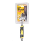 Ключ розвідний MASTERTOOL 200 мм 0-31 мм із двокомпонентною ручкою переставна губка 76-0422 - Зображення 2