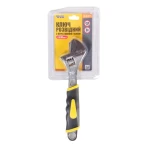 Ключ розвідний MASTERTOOL 250 мм 0-38 мм із двокомпонентною ручкою переставна губка 76-0423 - Зображення 2