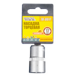 Насадка торцева 6-гранна MASTERTOOL 1/2" 17 мм CRV 78-0017 - Зображення 2