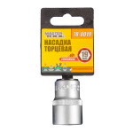 Насадка торцева 6-гранна MASTERTOOL 1/2" 19 мм CRV 78-0019 - Зображення 2