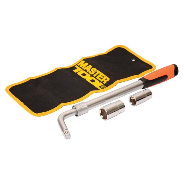 Ключ балонний розсувний MASTERTOOL 17х19х21х23 мм CrV в чохлі 78-0100