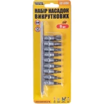Набір викруткових насадок MASTERTOOL CRV 1/4" TORX 9 шт (Т10/15/20/27/30/40/45/50/60) 78-1400 - Зображення 2