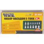 Набір насадок торцевих MASTERTOOL CRV E-TORX 14 шт. 78-1414 - Зображення 2