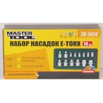 Набір насадок торцевих MASTERTOOL CRV E-TORX 14 шт. 78-1414 - Зображення 2