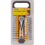 Набір торцевих насадок MASTERTOOL PROFI CrV 1/4" 4-14 мм підовжувач 100 мм тріскачка 72Т 28 шт 78-1428 - Зображення 2