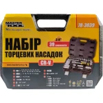 Набір ключів та насадок торцевих MASTERTOOL CRV 3/8" 39 шт 78-3039 - Зображення 2