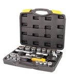 Набір торцевих насадок MASTERTOOL PROFI CrV 1/2" 10-32 мм тріскачка 72Т 21 шт кейс 78-4021-PF